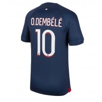 Fotballdrakt Herre Paris Saint-Germain Ousmane Dembele #10 Hjemmedrakt 2023-24 Kortermet